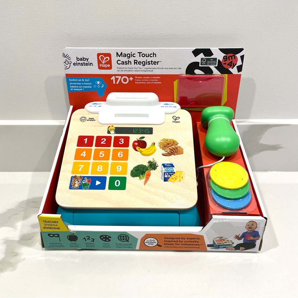 NEW Baby Einstein Magic Touch Cash Register Pretend to Check Out Toy